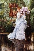 James Tissot The Bunch of Lilacs (nn01) Spain oil painting artist